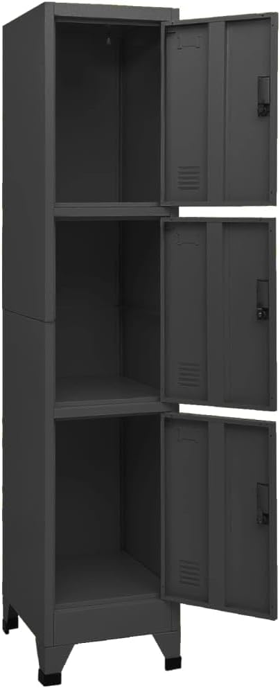 Schliessfachschrank, Anthrazit