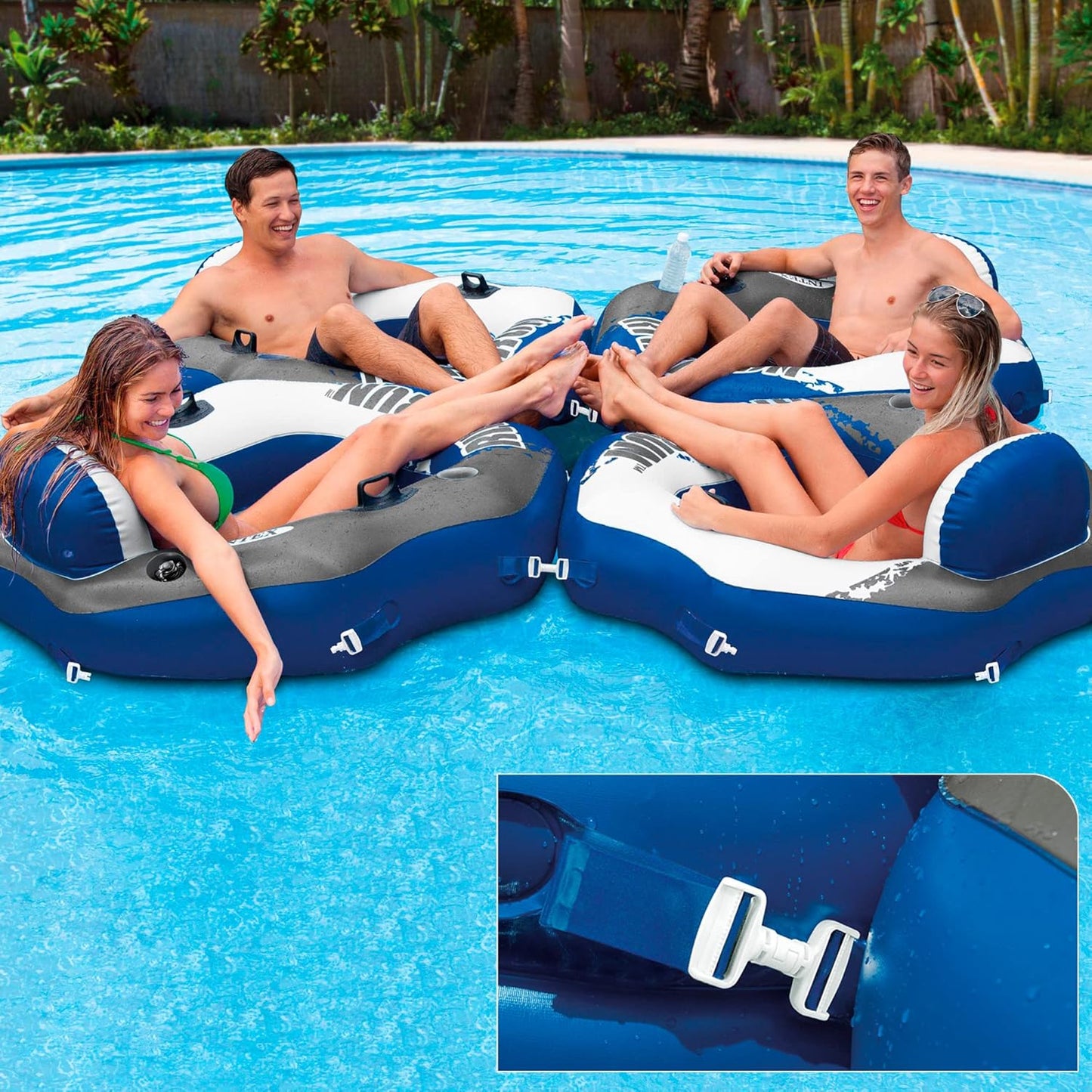 Aufblasbarer achteckiger Schwimmring River Run, achteckiger Sessel Single