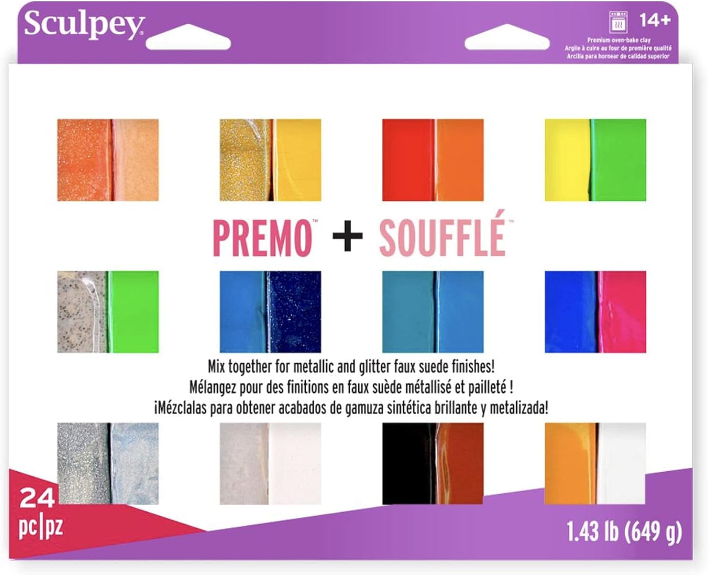 Polymer-Back-Ton in 24 Farben
