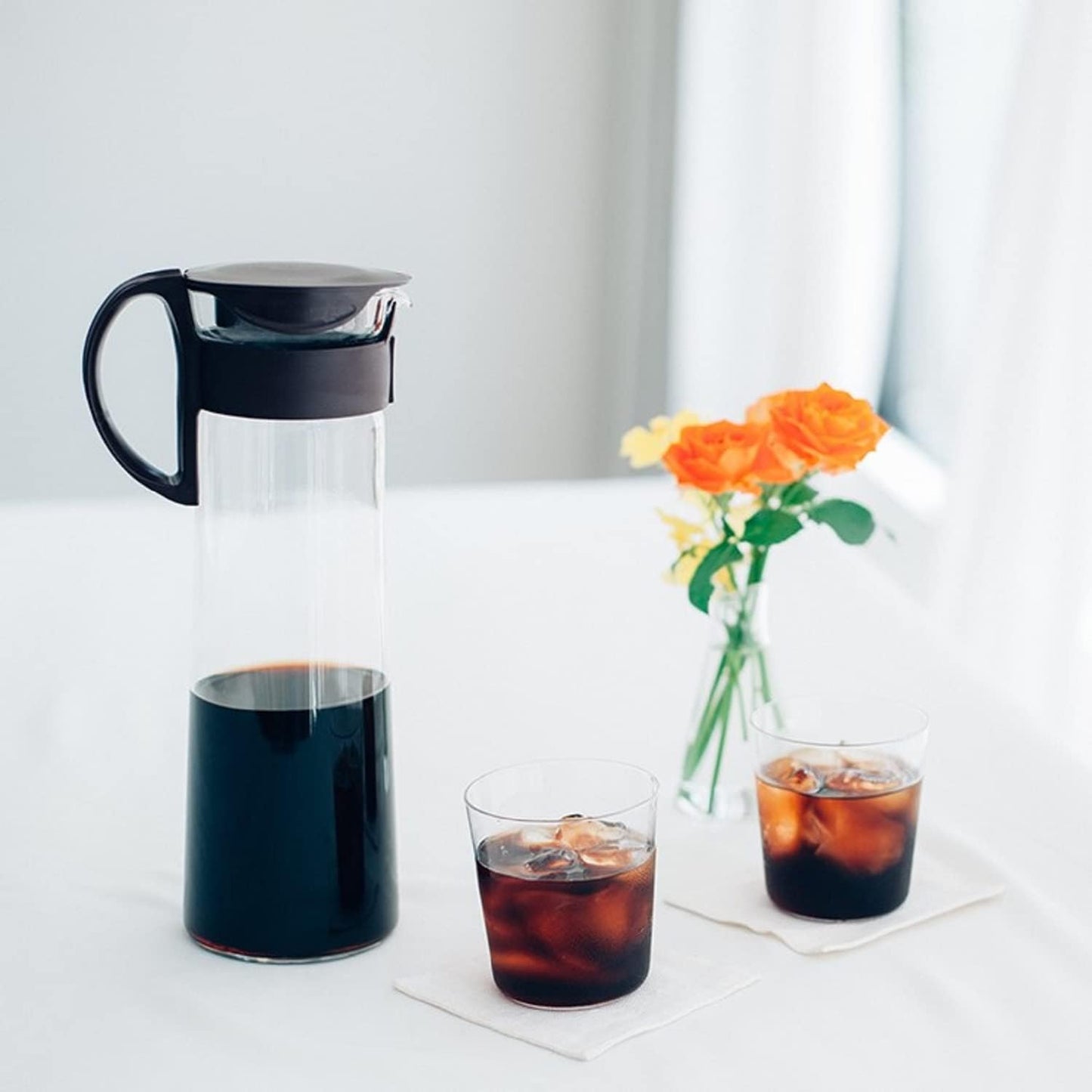 Mizudashi Cold Brew Kaffeekanne, 600 ml Schwarz
