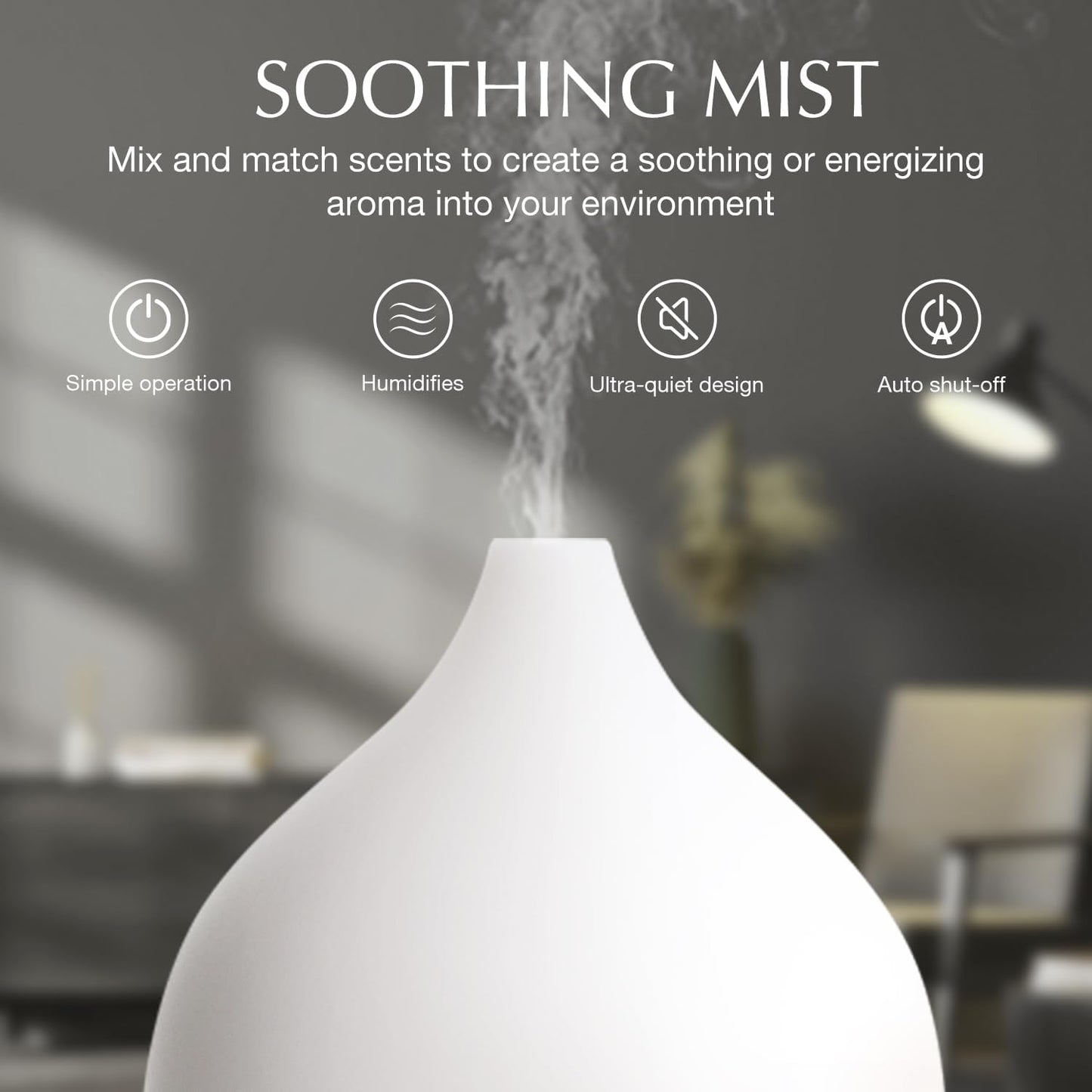 Aroma Diffuser, 2 Stück, Schwarz Holzmaserung-2er