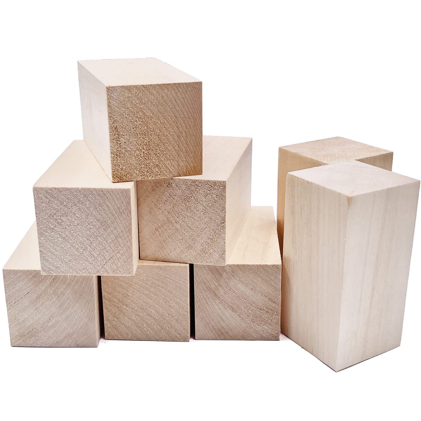 8er-Set Schnitzblöcke, 8 Stk 5x 5x 10cm