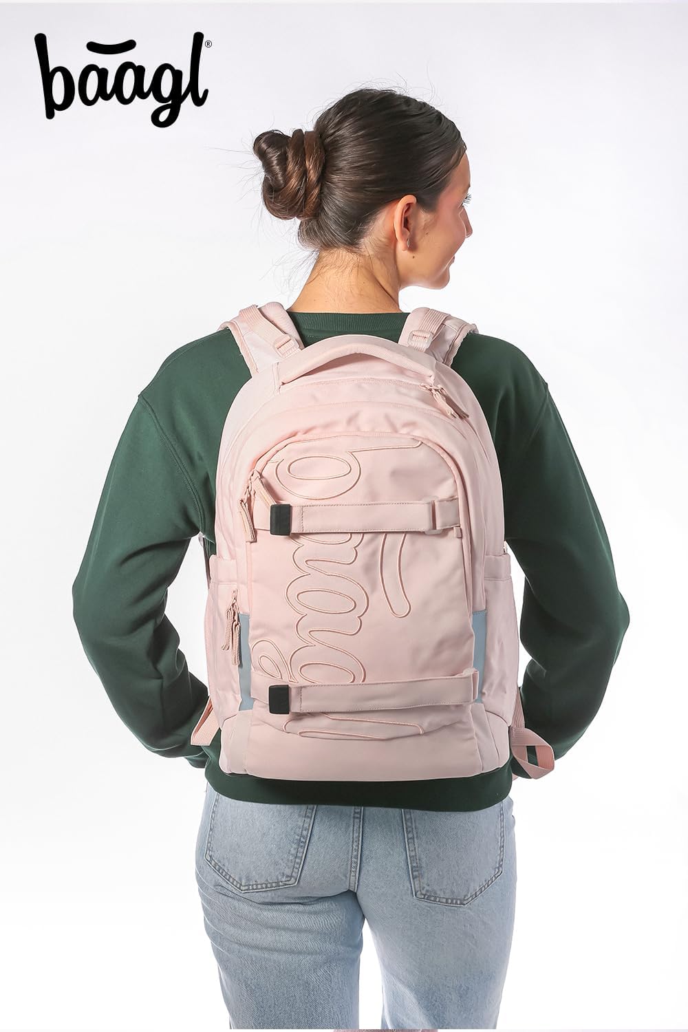 Schulrucksack-Set für Teenager (3-teilig, ergonomisch), Creamy