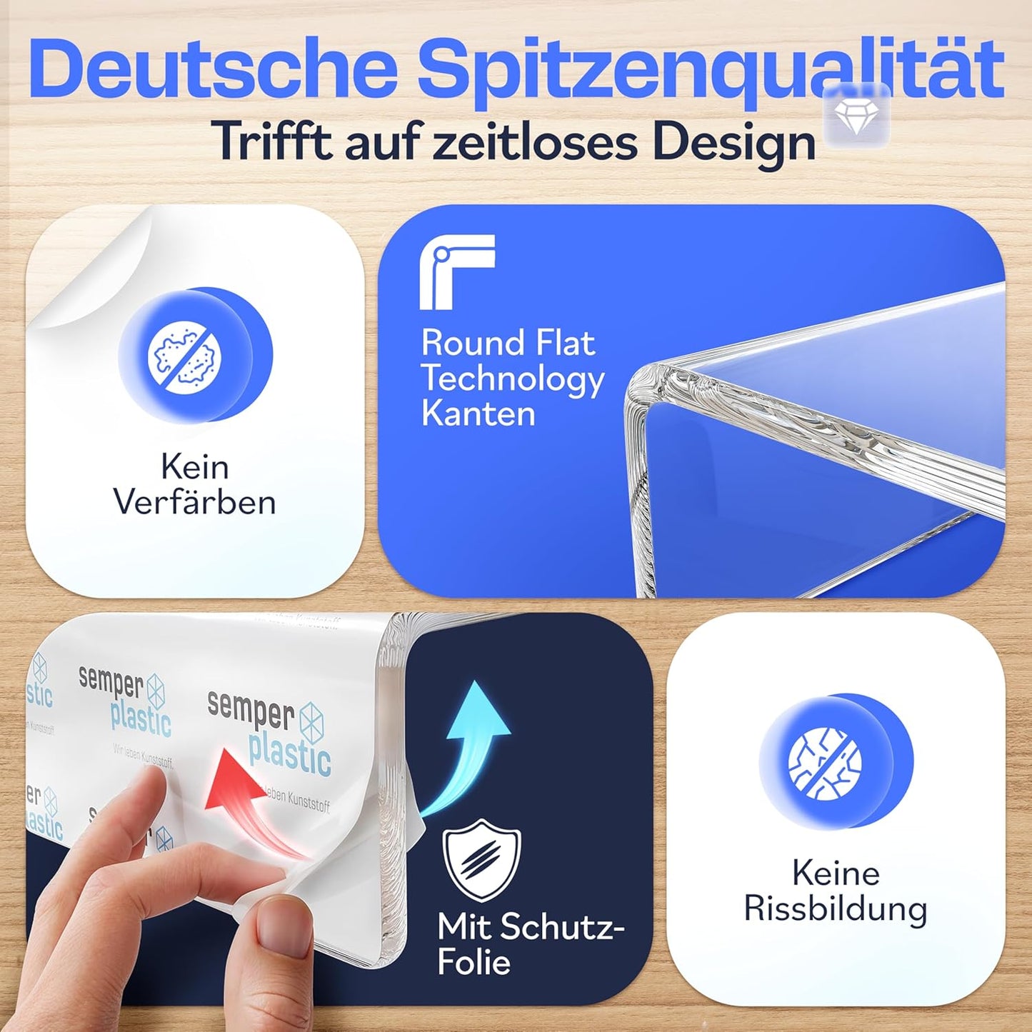 Monitorständer, Transparent (klein)