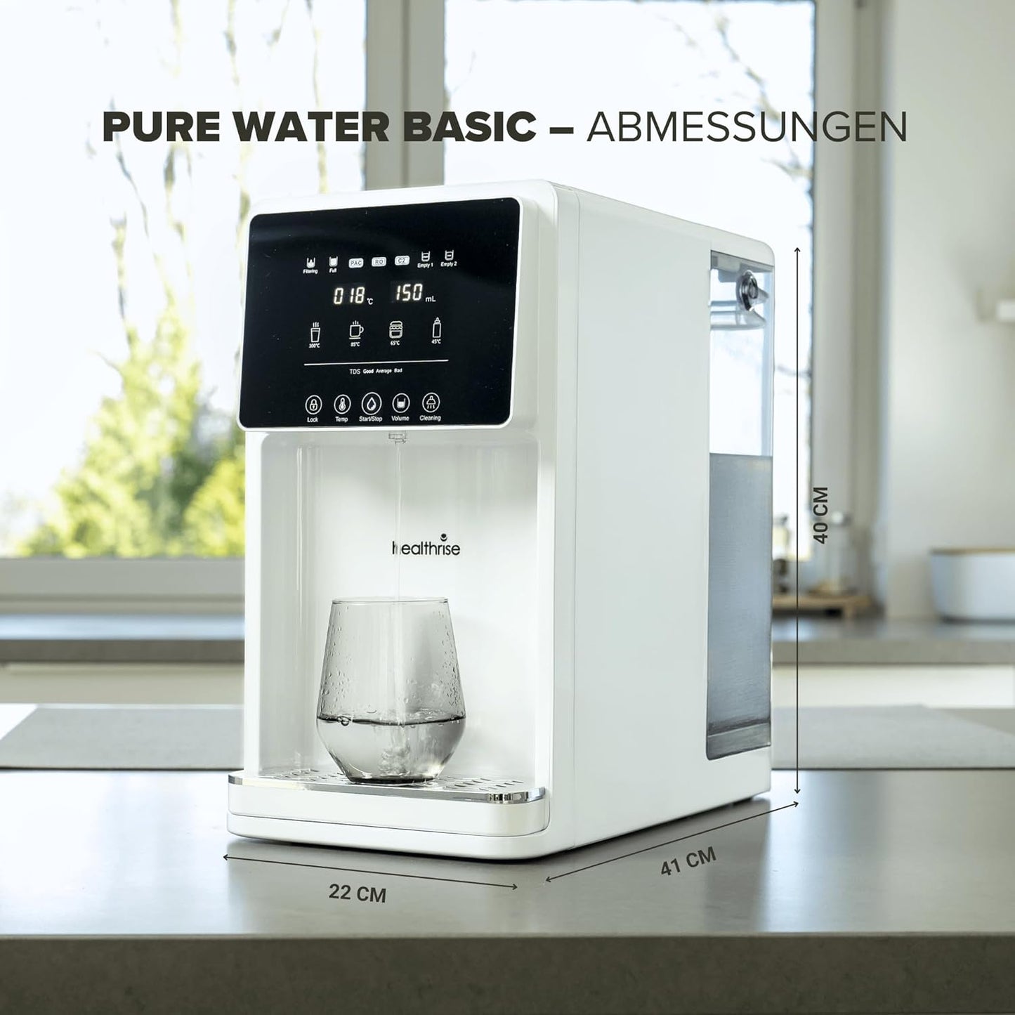 Umkehrosmose Pure Water Basic Wasseraufbereiter mit Heisswasserfunktion