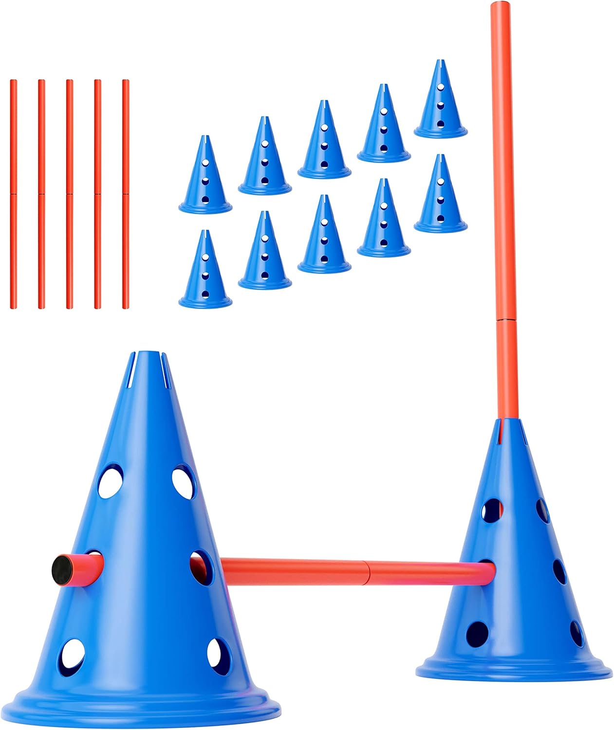 15-teiliges Agility Trainings-Set, 5er Set