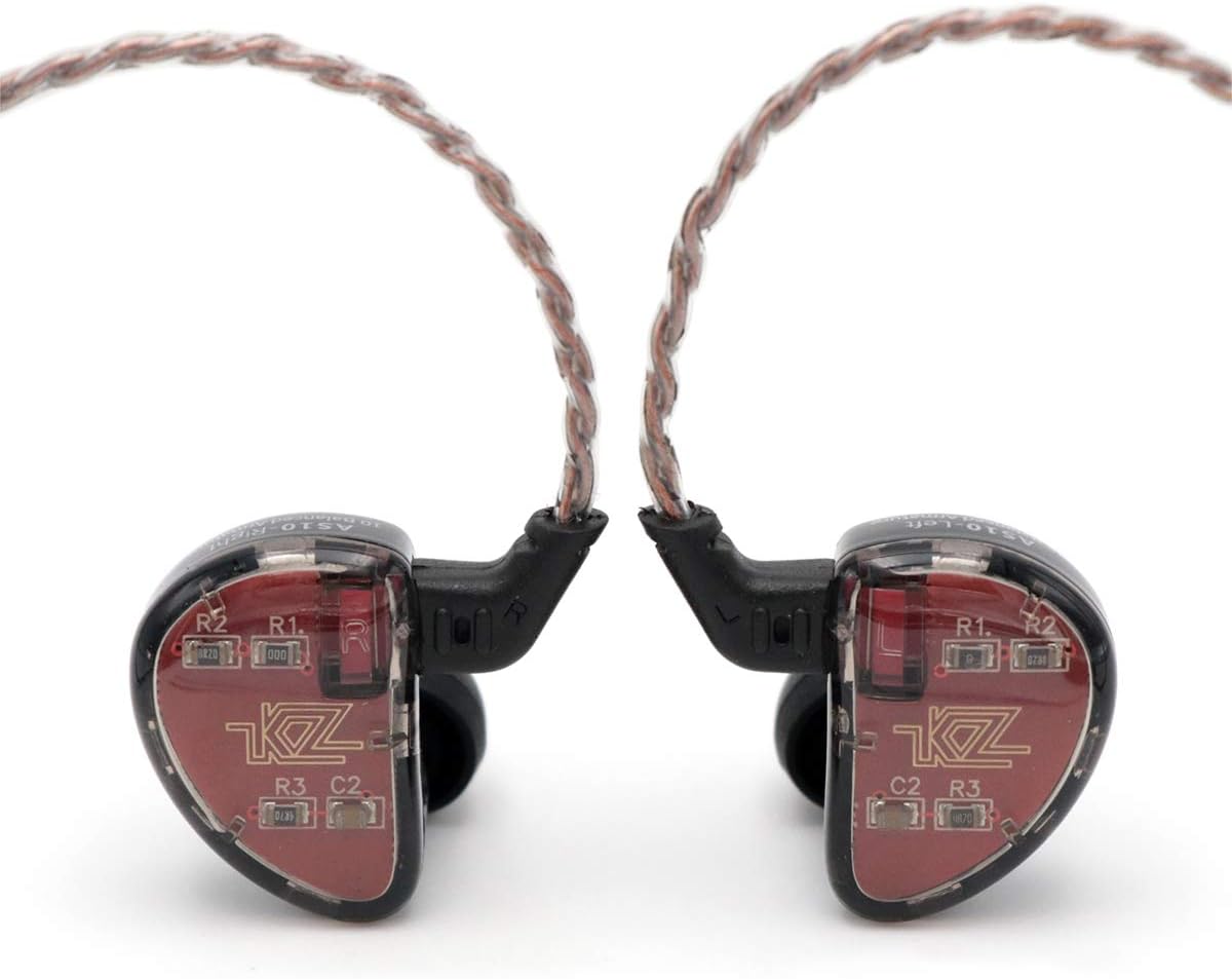 AS10 5BA HiFi In-Ear Kopfhörer mit Noise Cancelling, Black Mit Mic