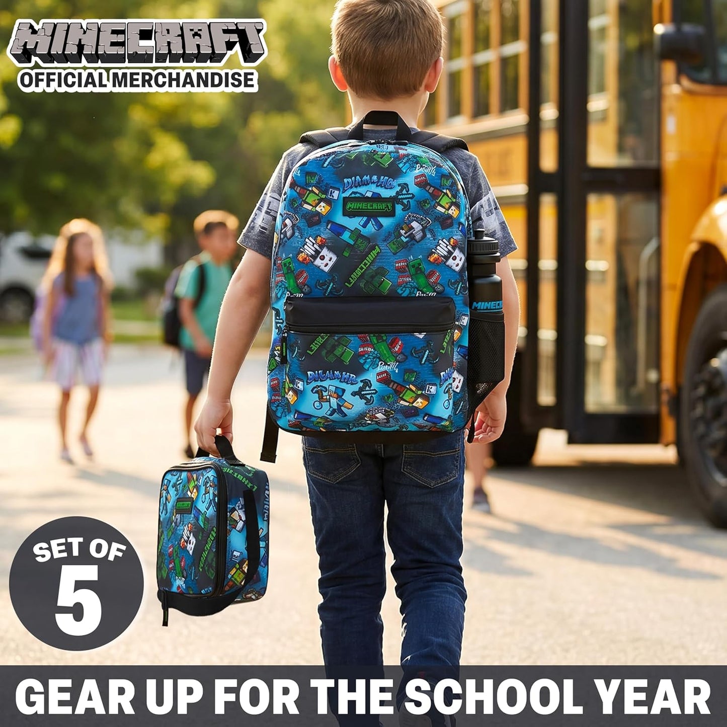 Minecraft Rucksack-Set für Kinder, Multi Minecraft