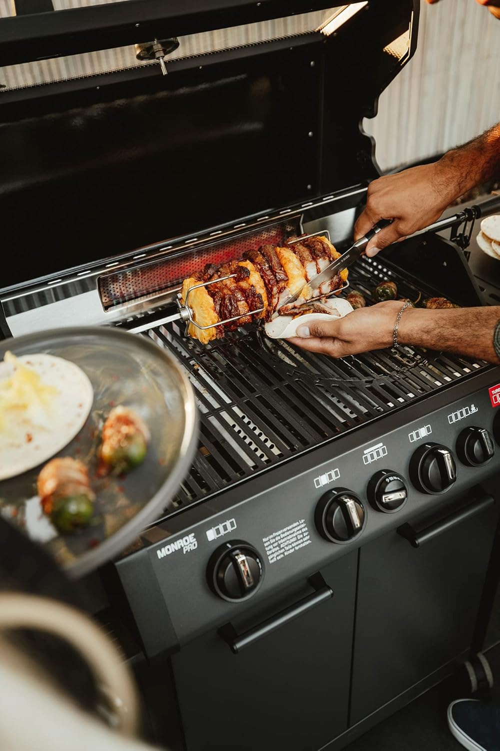 Grillspiess Pro mit Elektromotor (bis 10kg), Single