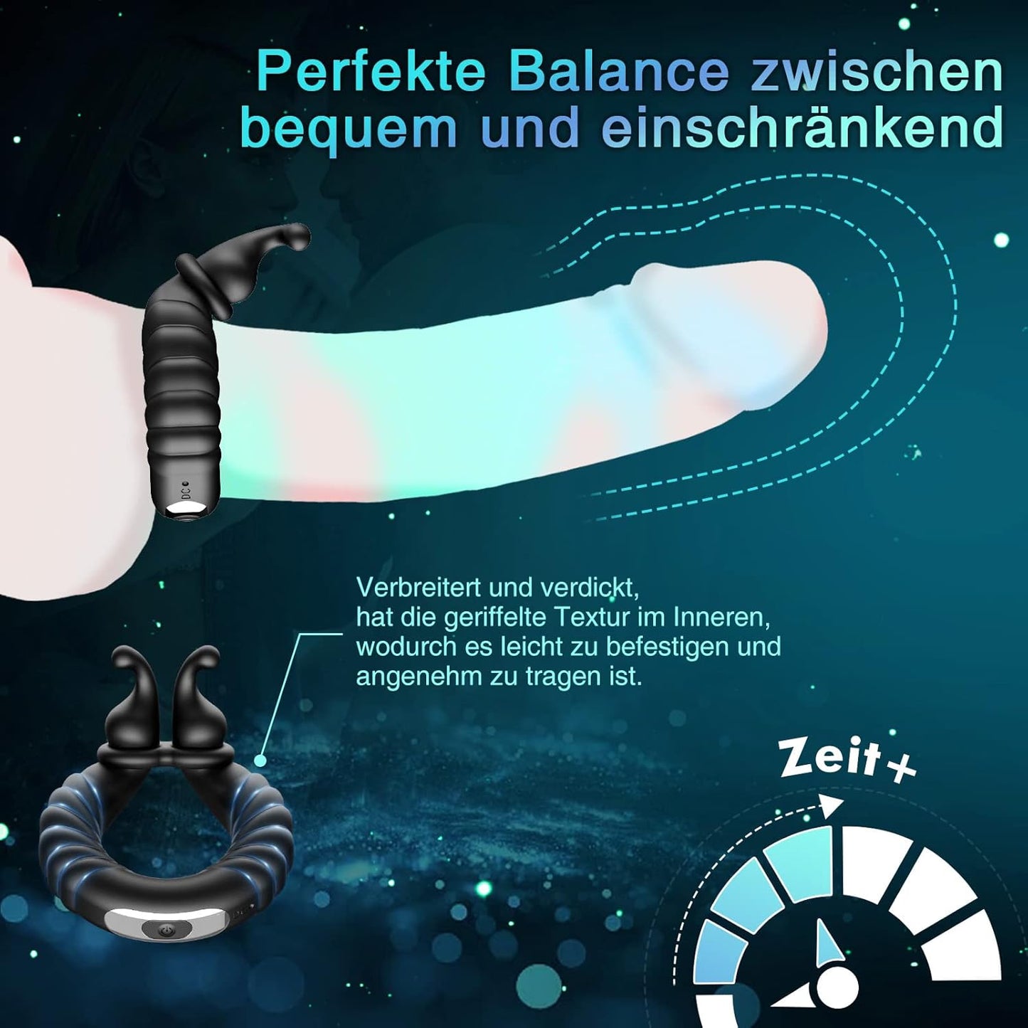 Penisring-Vibrator mit 10 Vibrationsmodi