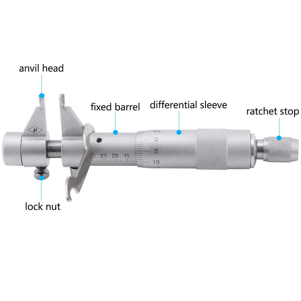 Innenmikrometer Set 5-30mm mit Aufbewahrungsbox