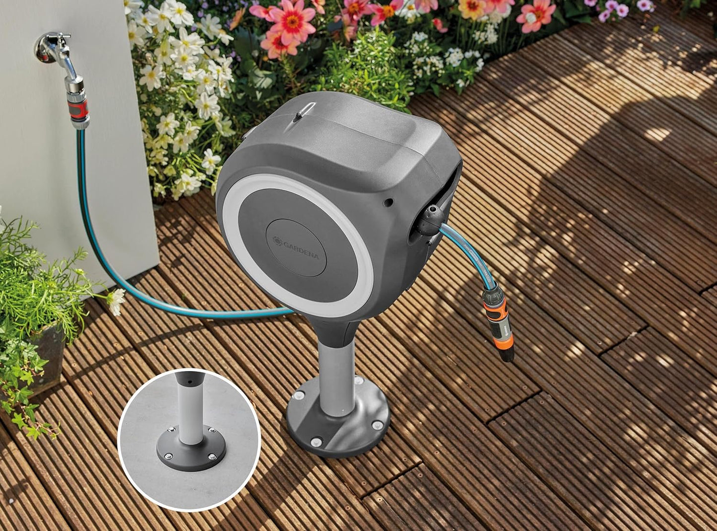 Garten-Schlauchbox RollUp M mit 20 m Schlauch, 2025 20m no nozzle
