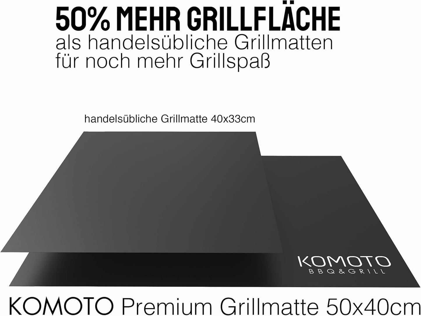 4er-Set Grillmatten für Gas- und Holzkohlegrill, 4er Set