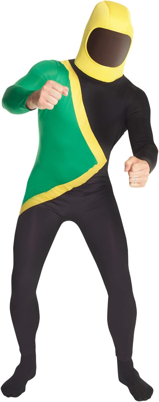 Jamaikanisches Bobsled Kostüm, L Jamaikanisch Anzug