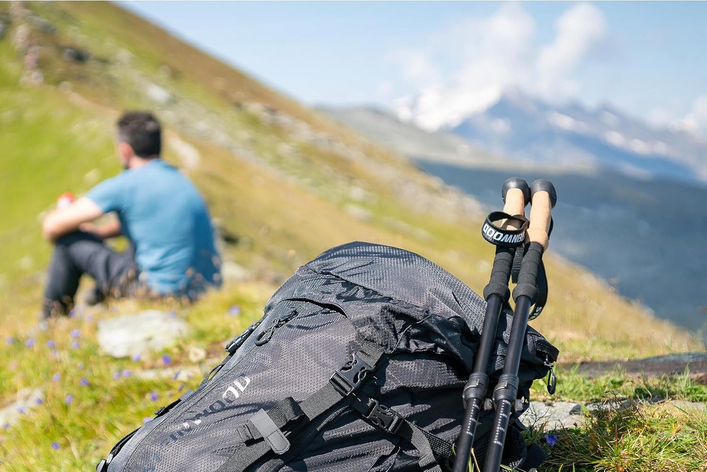 Verstellbare Wanderstöcke, Aluminium Teleskop 1 Paar