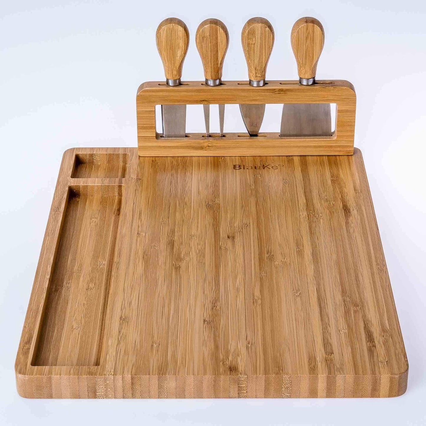 Käsebrett mit Käsemesser-Set, Beige