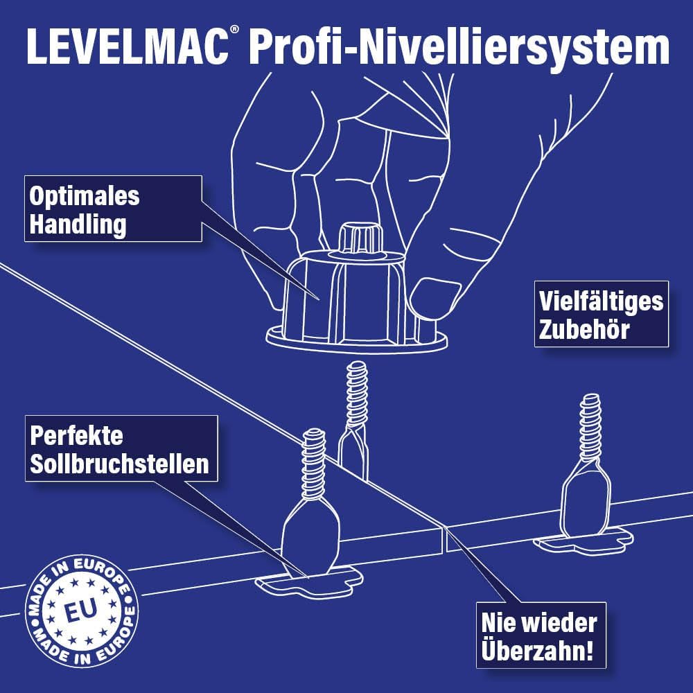Gewindelaschen für Fliesen-Nivelliersystem (150 Stück)