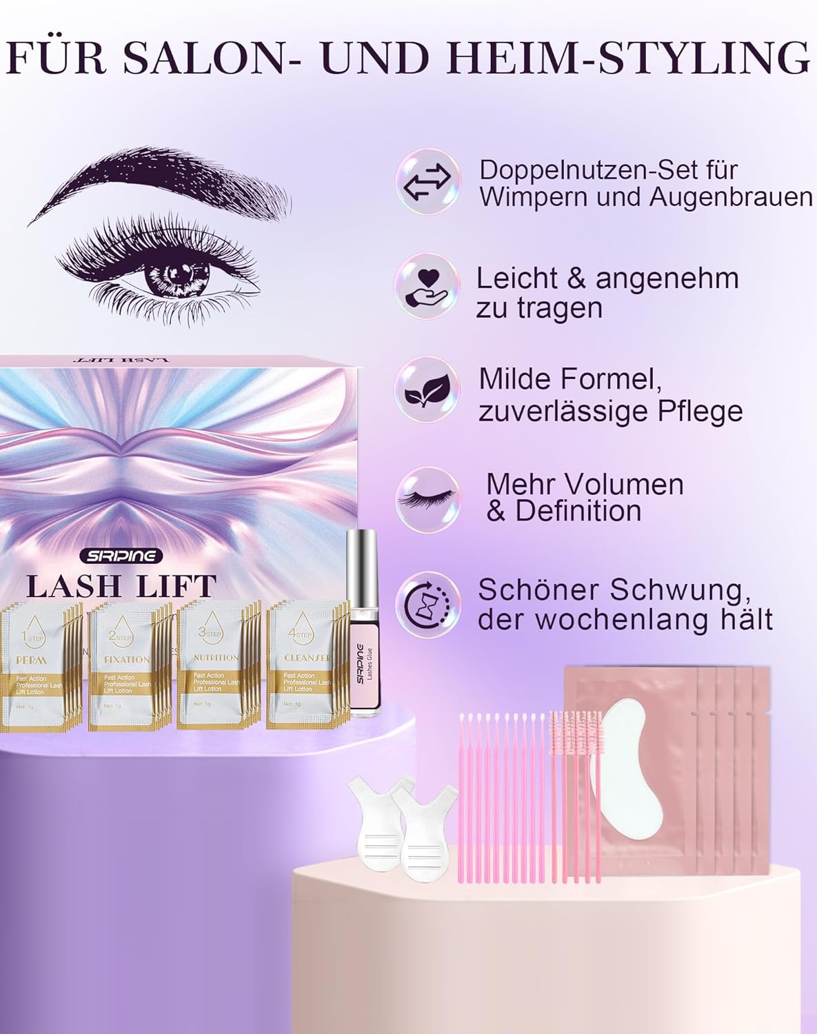 Wimpernlifting-Kit, Unscent