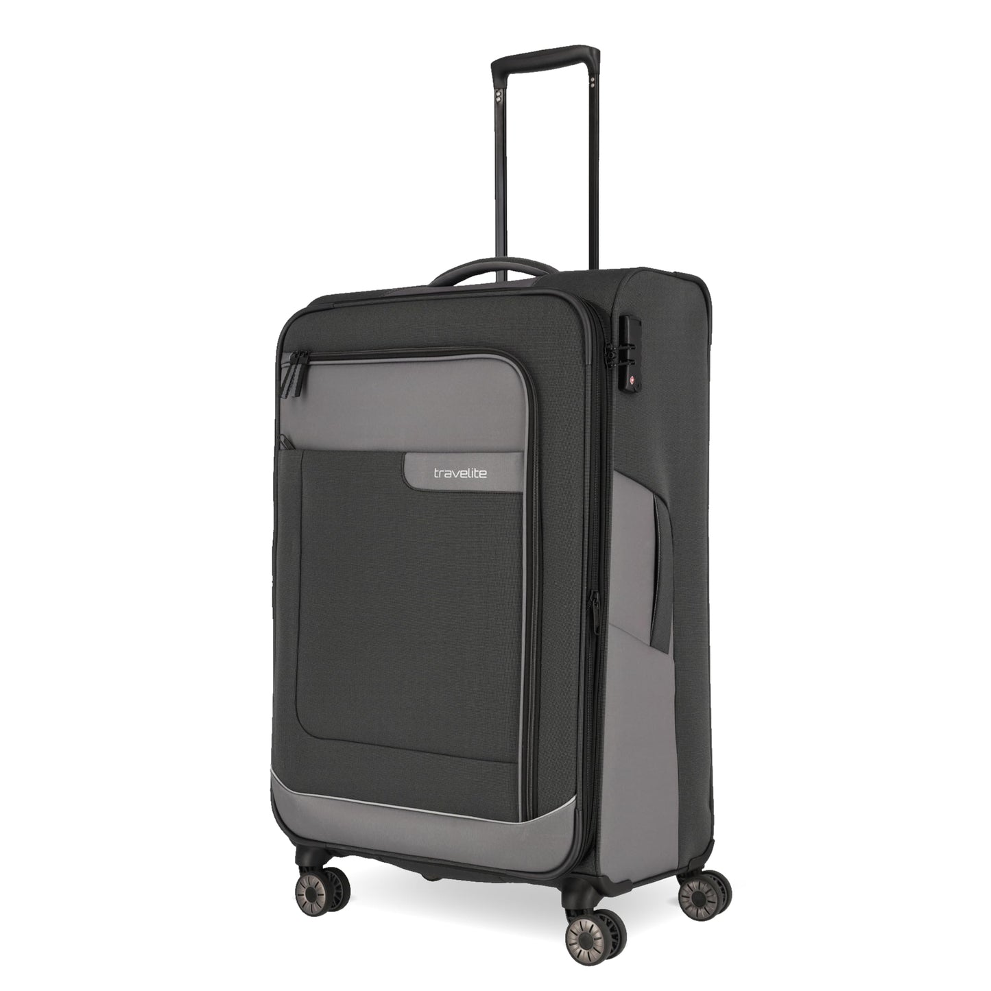 Trolley Weichschale mit Dehnfalte 77 cm, Trolley L erw. (77 cm) Schiefer (Grau)