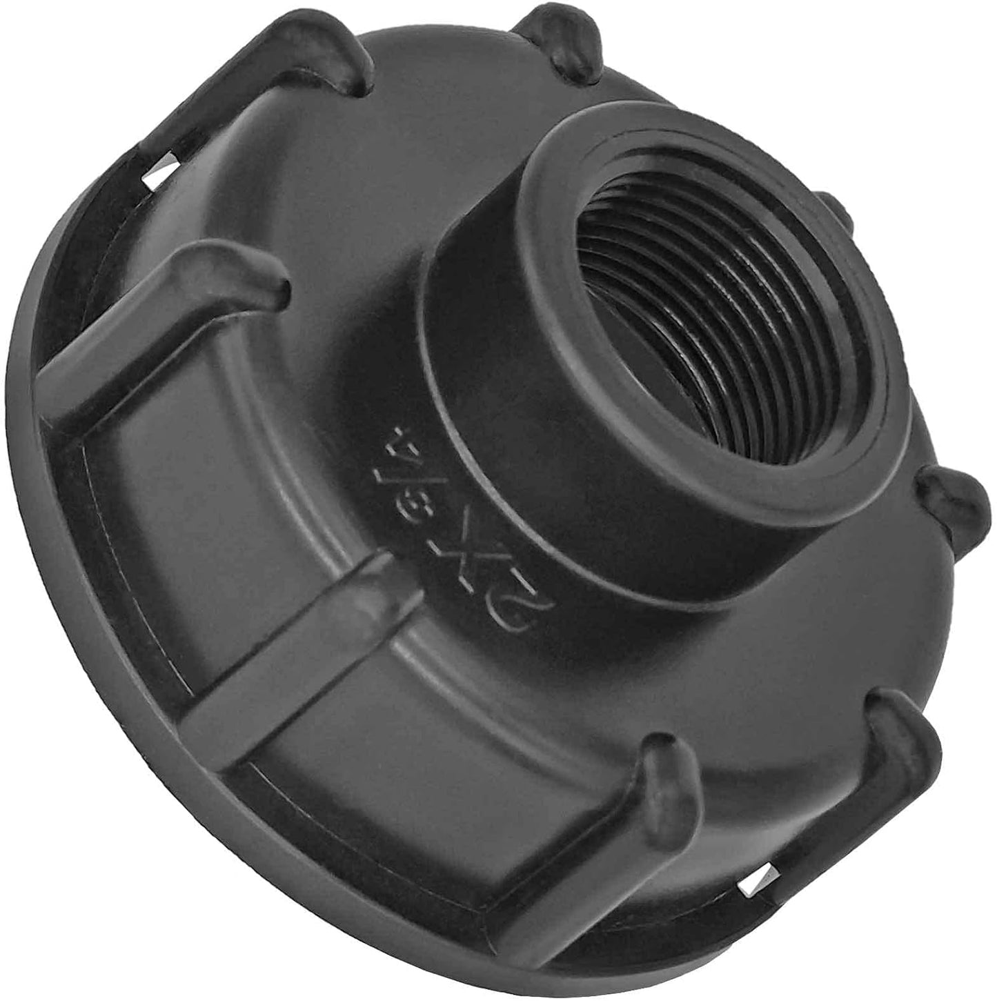 IBC Adapter-Set mit Kugelhahn und Schnellkupplung, 1) Kappe + Hahn + Kupplung für GEKA