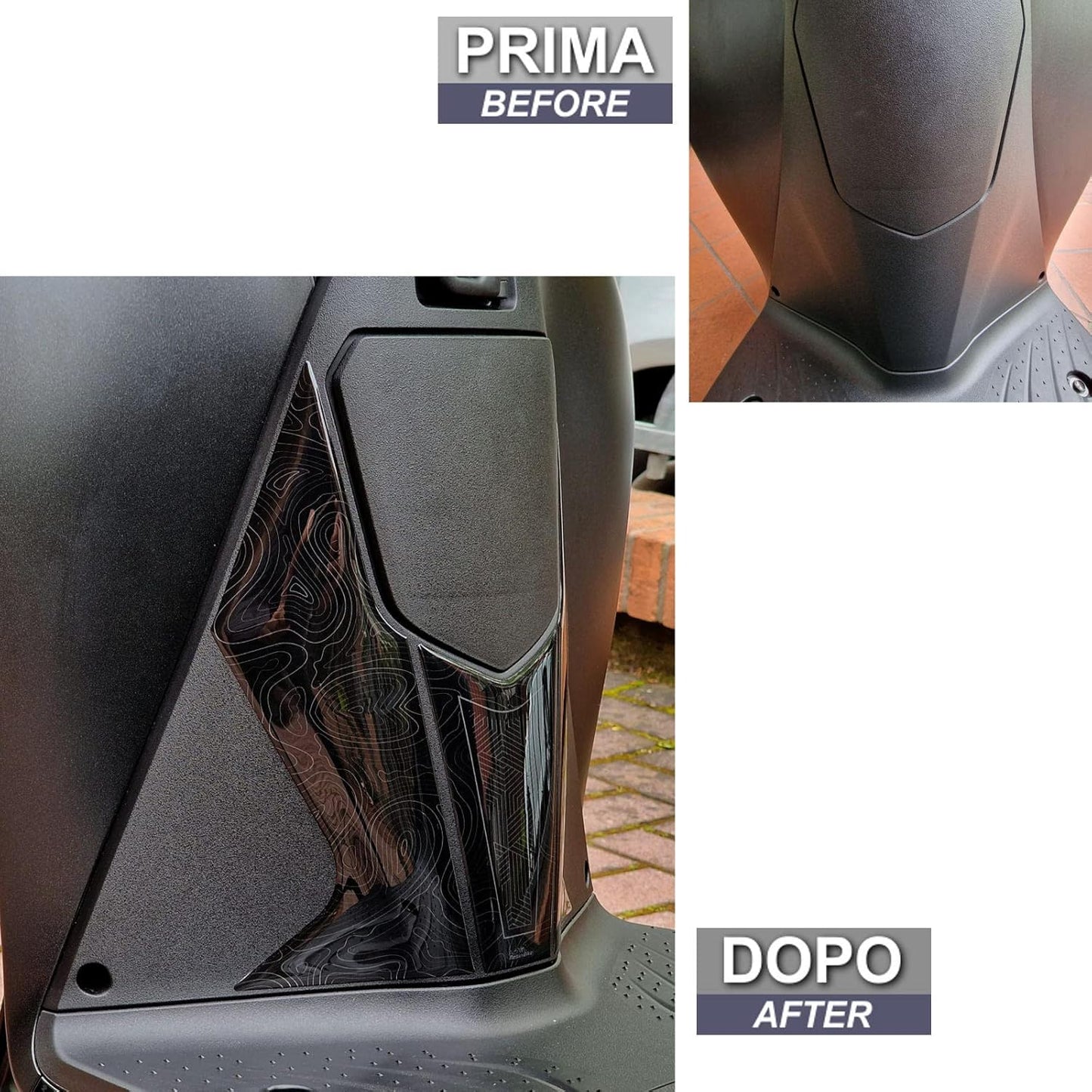 3D Motorrad-Aufkleber für Honda SH 125/150 (2020-2023), Tunnel Serbatoio