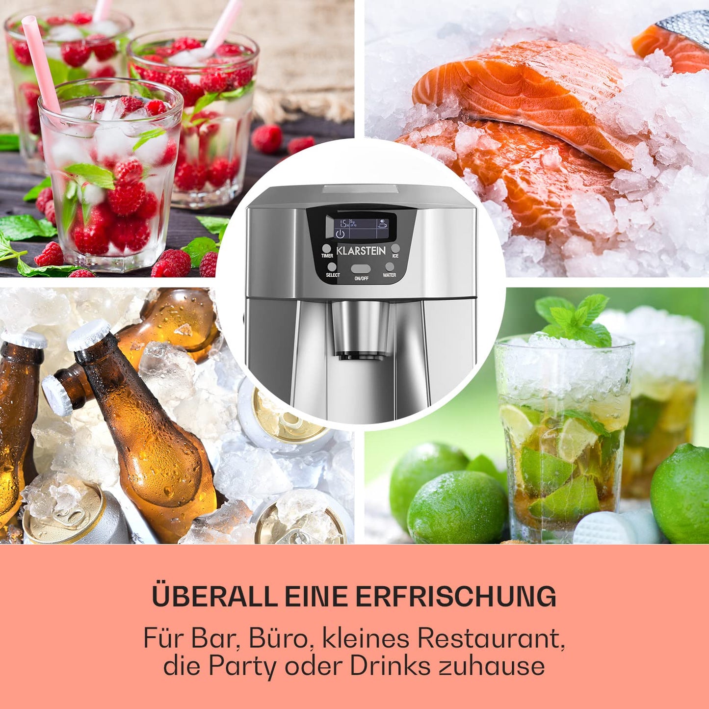 Eiswürfelmaschine, Silber