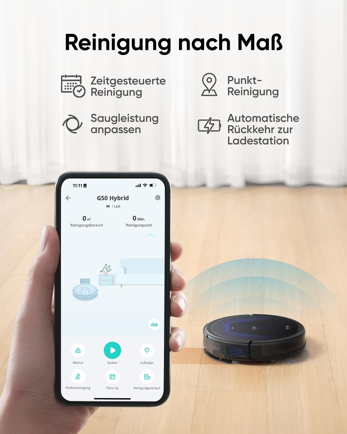 G50 Hybrid Saugroboter mit Wischfunktion, G50 Hybrid