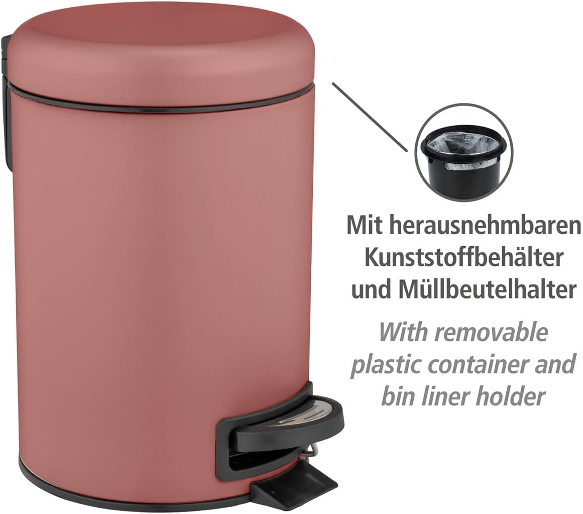 Treteimer Leman mit herausnehmbarem Einsatz, Pink