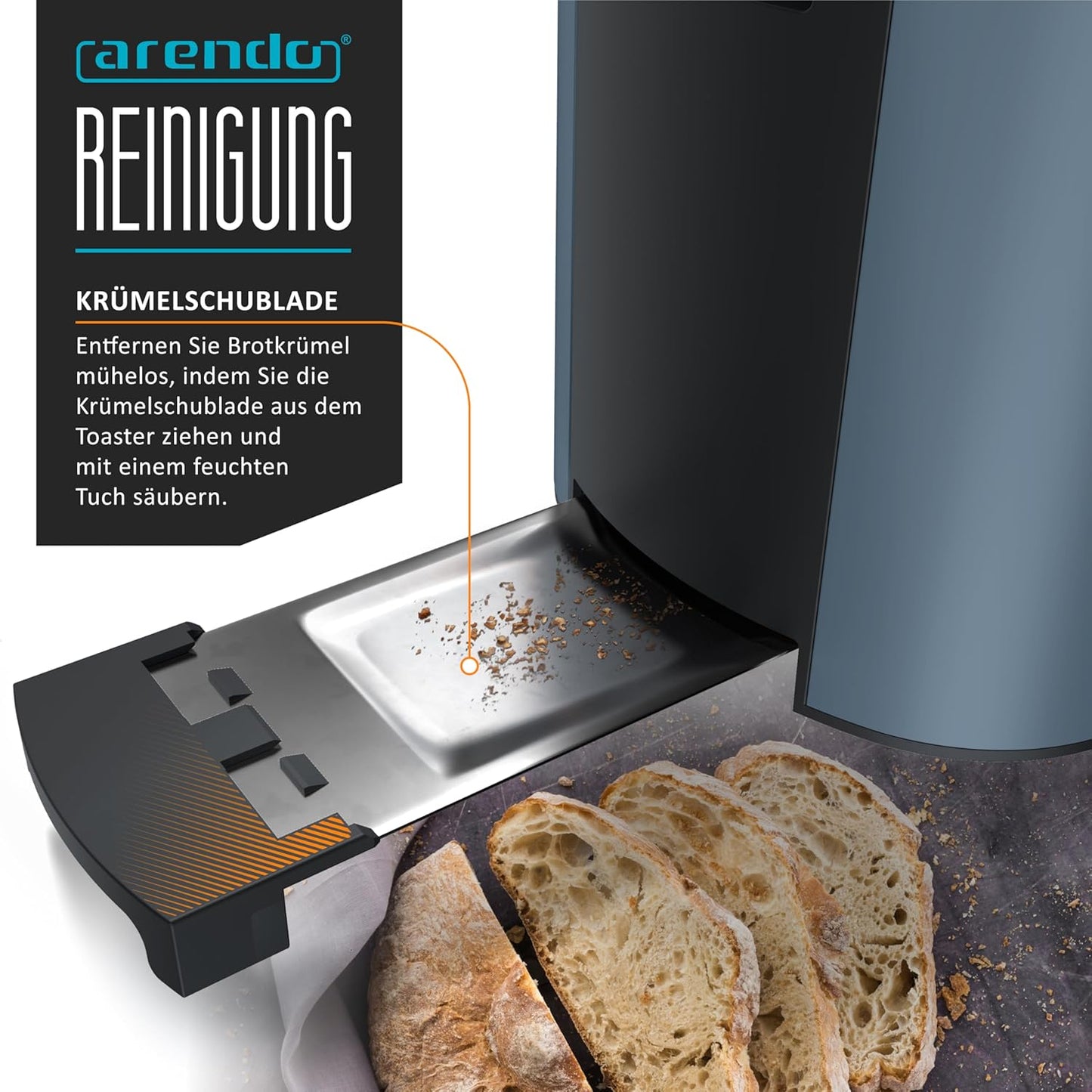 Langschlitz-Toaster, H: Admiralblau