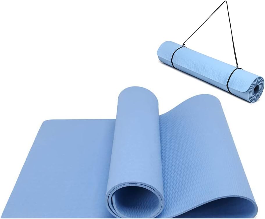 Fitnessmatte, Blau 183 x 61 x 0.6 cm