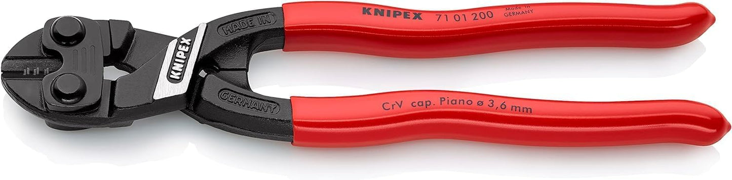 CoBolt Kompakt-Bolzenschneider, gerade Schneiden Griffe mit Kunststoff Überzogen, Rot 200 mm / SB-Verpackung