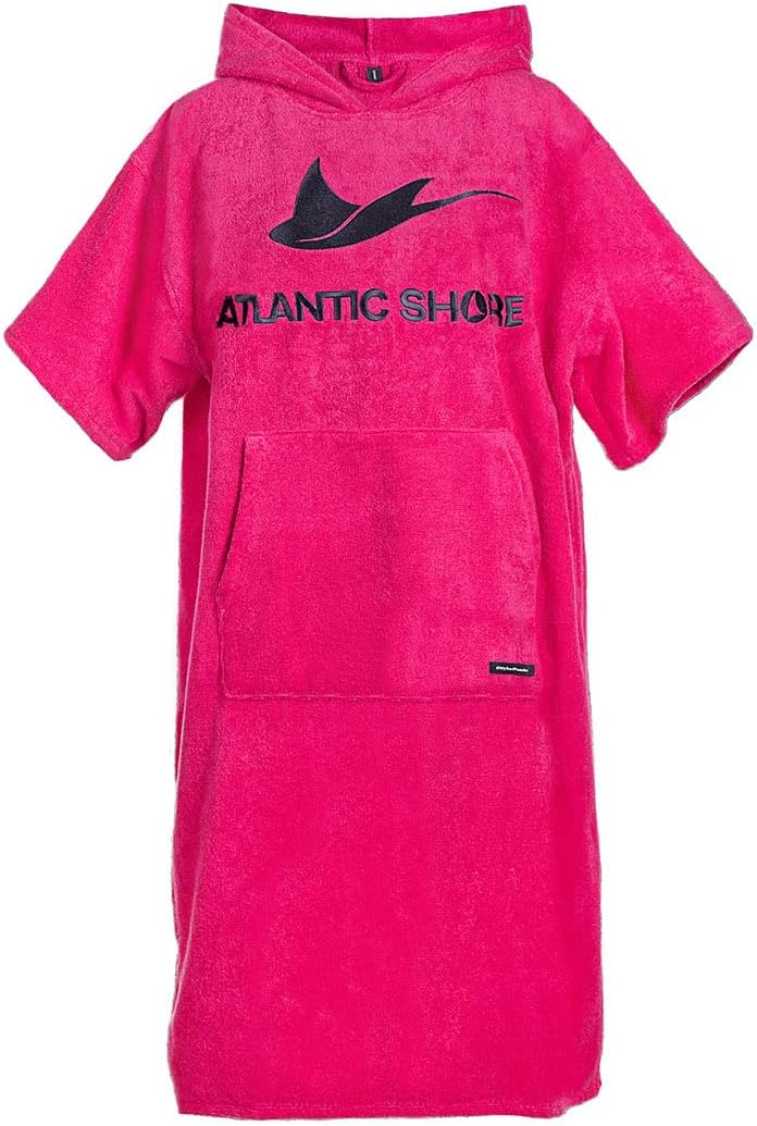 Surf Poncho mit Kapuze, S-M Rosa