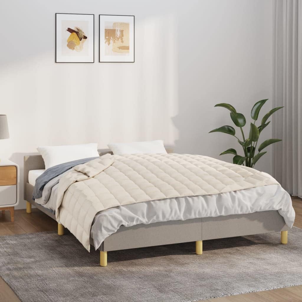 Gewichtsdecke, 6kg, 140 x 200 cm Creme