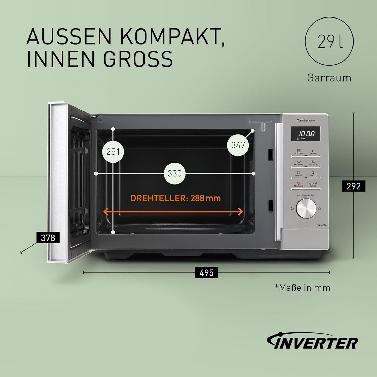 Mikrowelle NN-SD37QSEPG