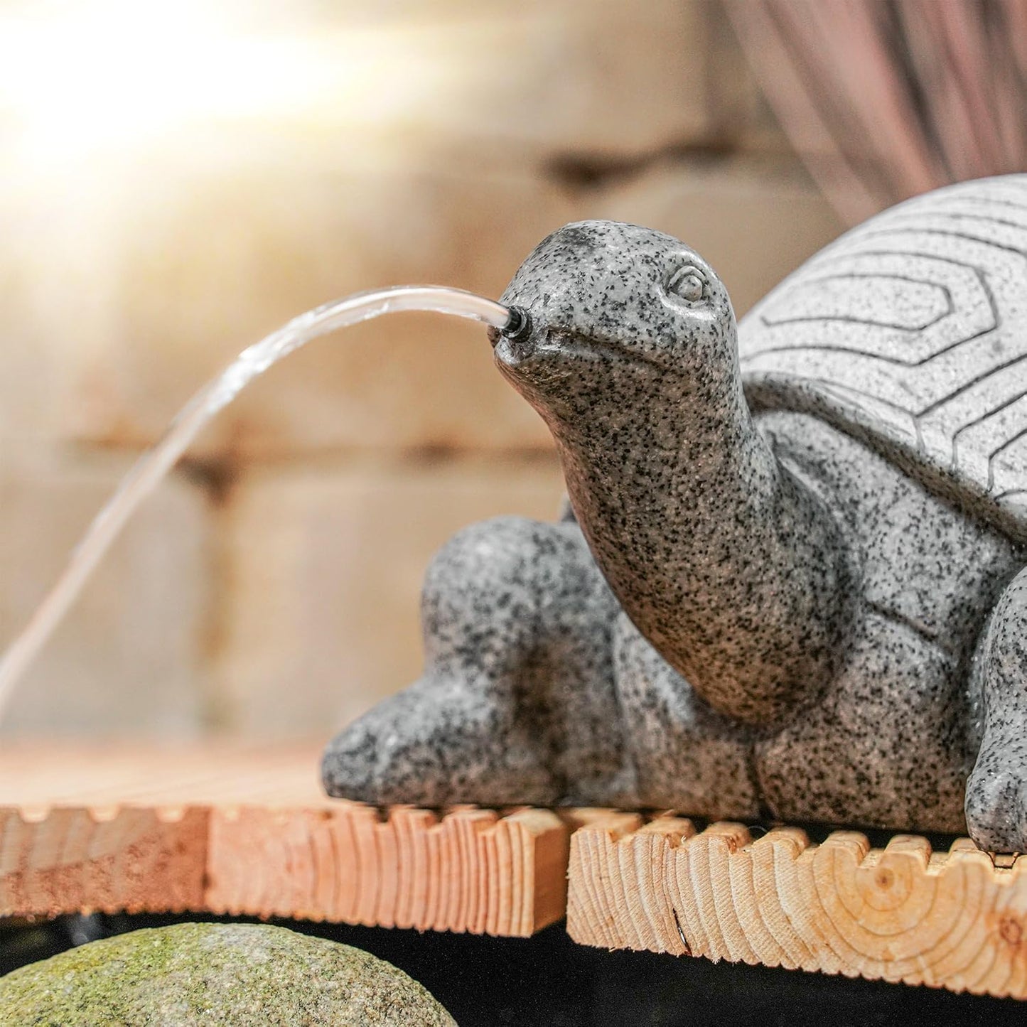 Solar-Wasserspeier Schildkröte