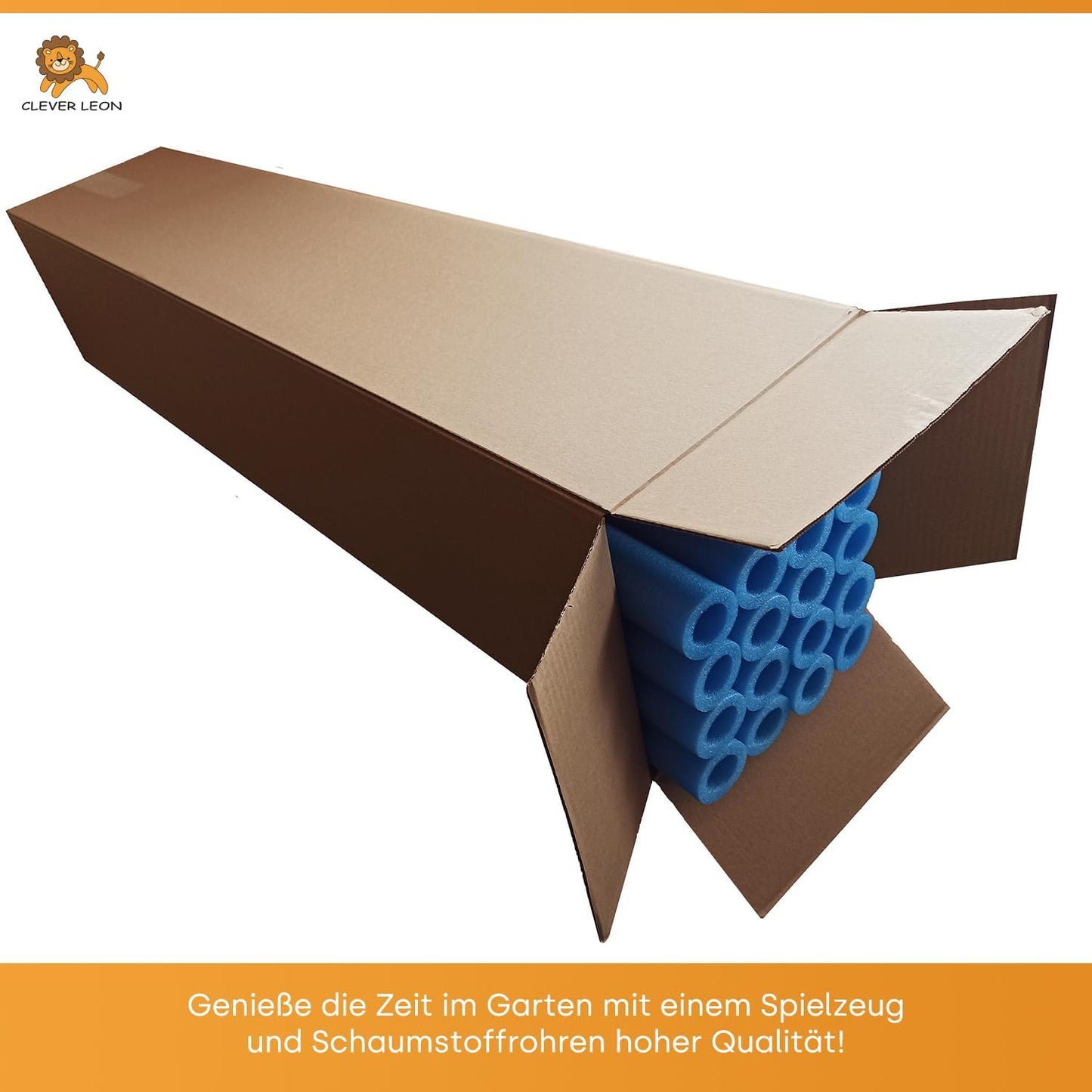 Trampolin Stangenschutz-Set, blau inkl. Kappen