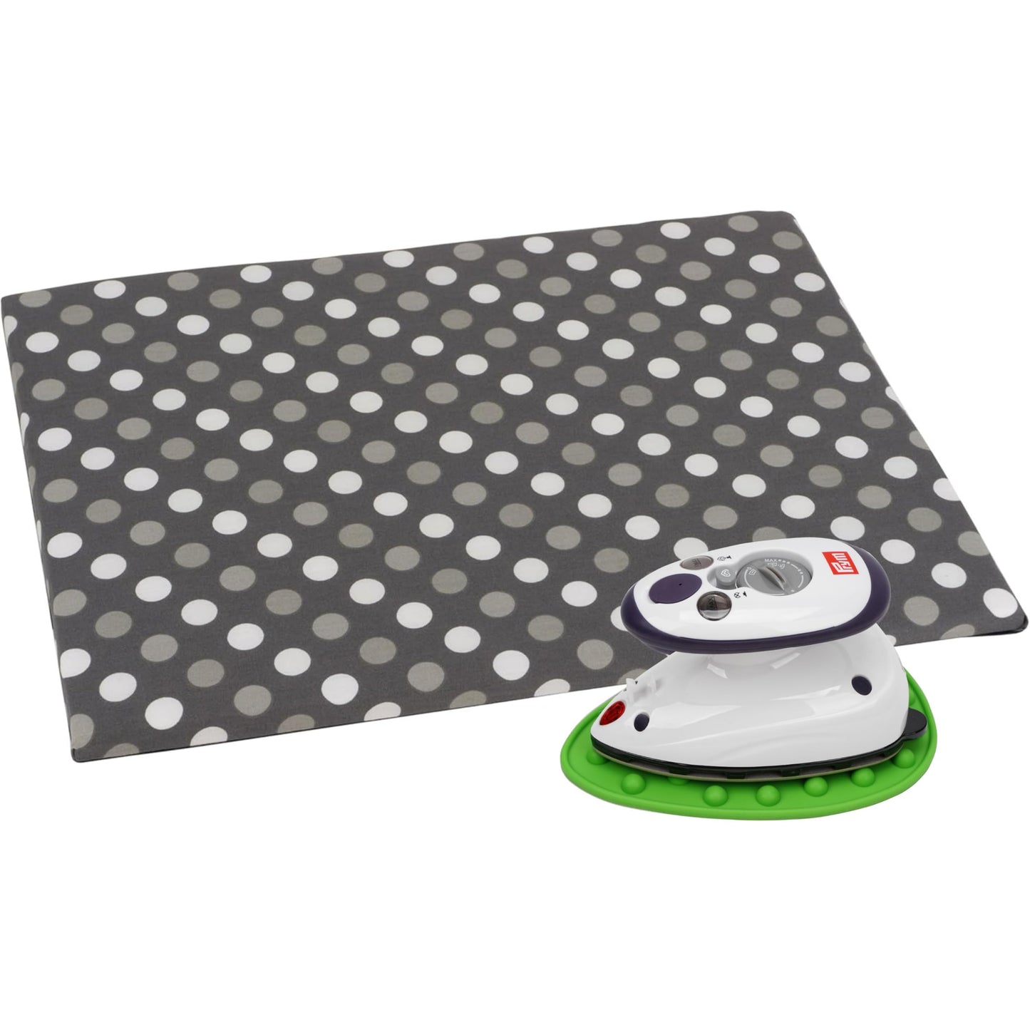 Bügelunterlage-Set mit Mini-Dampf-Bügeleisen, Grün