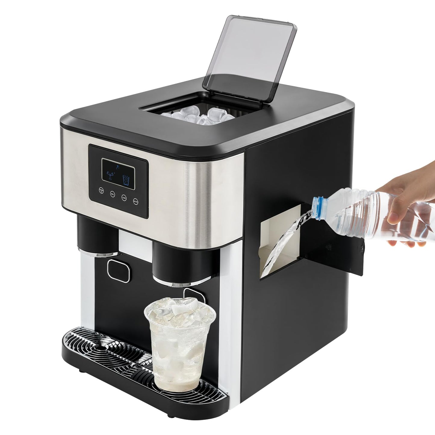 3-in-1 Eiswürfel- und Crushed-Eis-Maschine
