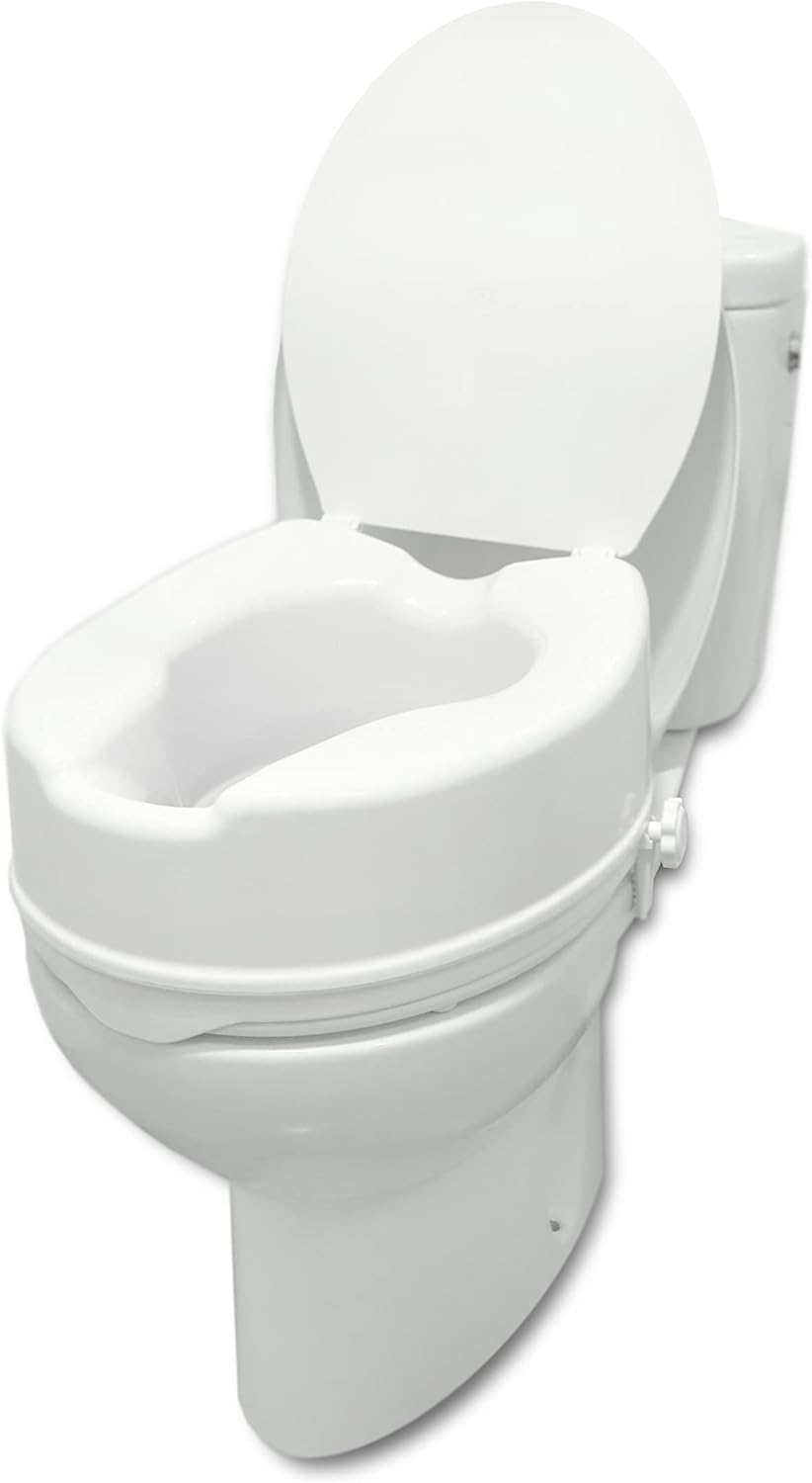Toilettensitzerhöhung mit Deckel