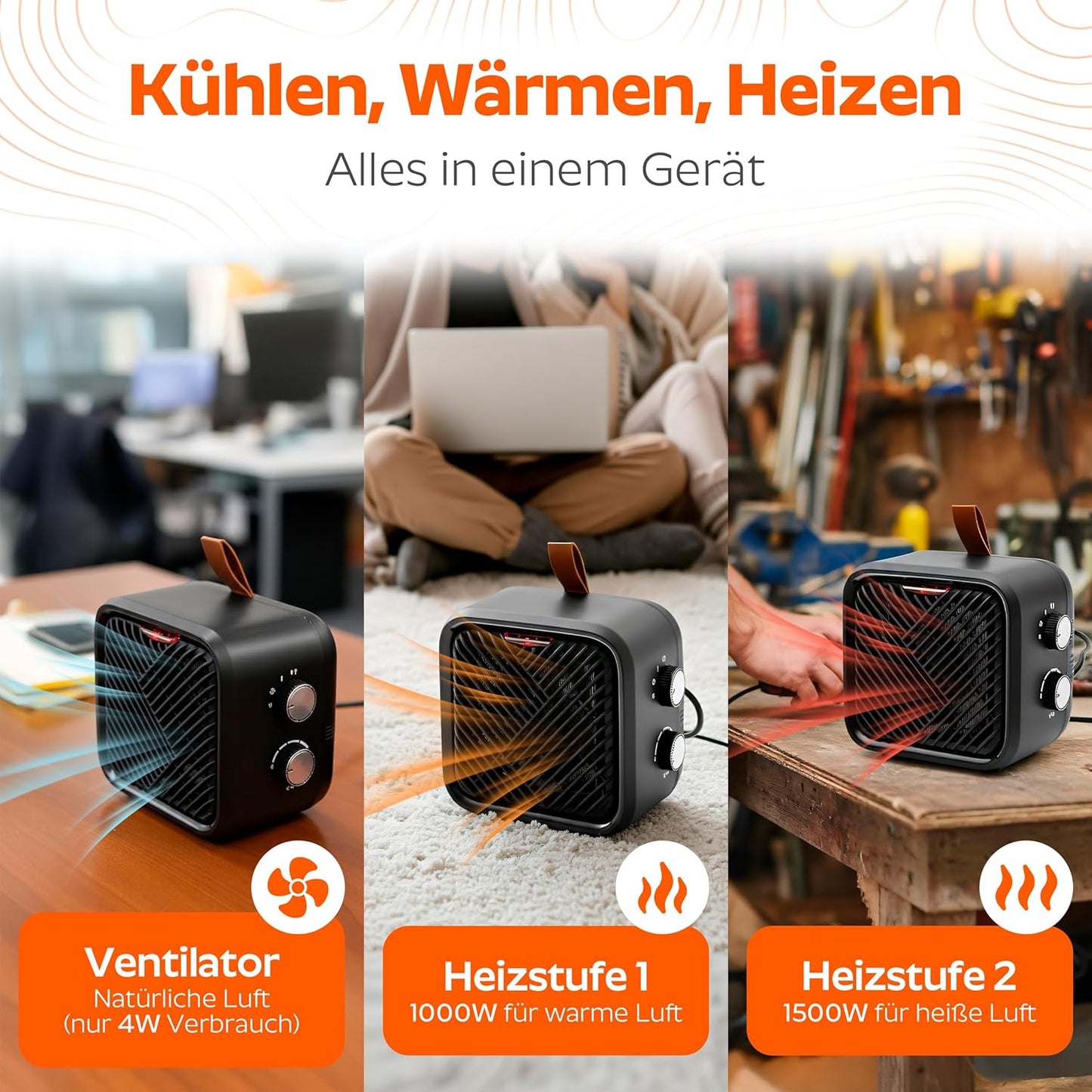 Heizlüfter mit Thermostat