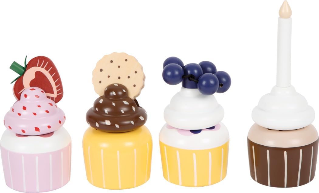 Cupcake-Etagere aus Holz für Kinderküche, Cupcake-Etagere
