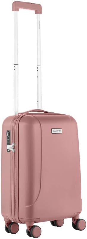 Hartschalen Handgepäck Koffer 55cm Kabinentrolley, Rosa Kleine