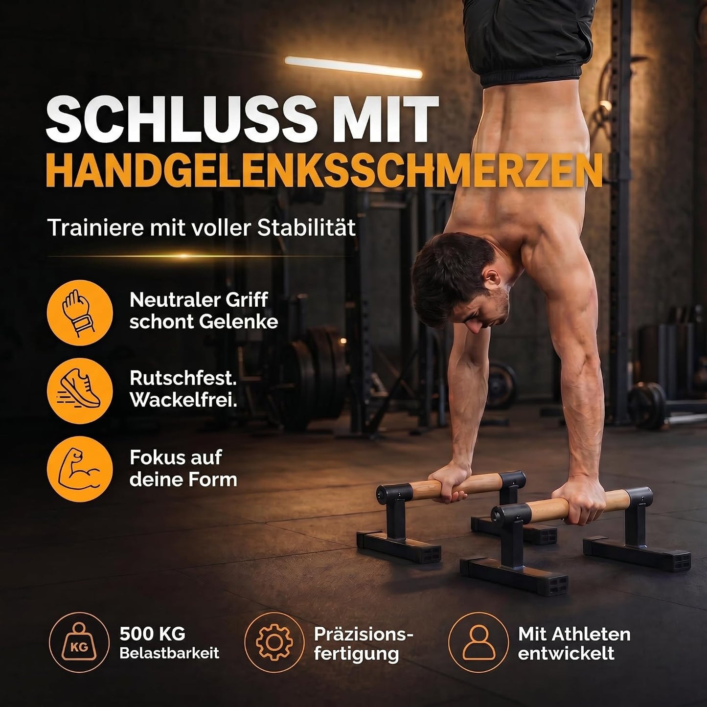 Push-Up Liegestützgriffe, Holzgriff L