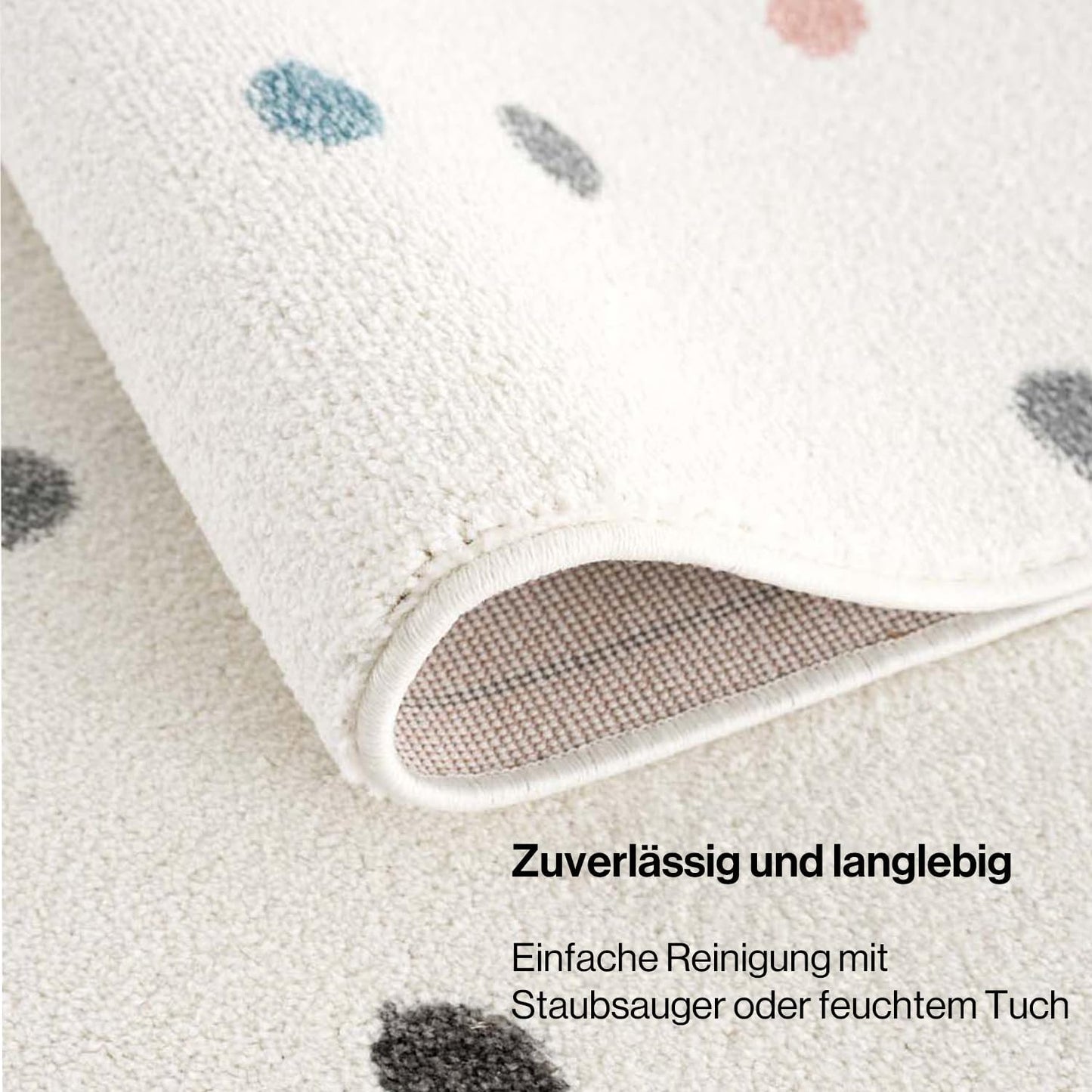 Runder Spielteppich für Kinderzimmer (120 cm), 120 cm Rund