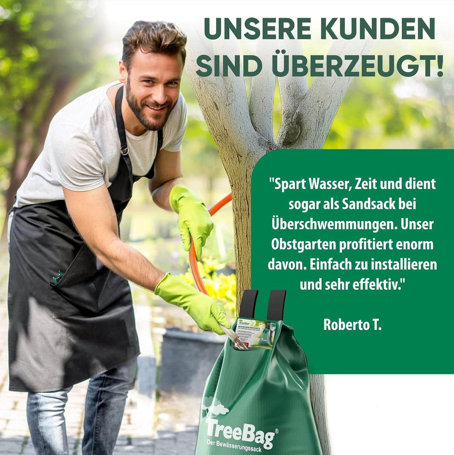 Baumbewässerungssack 10er-Set, 100 l 10
