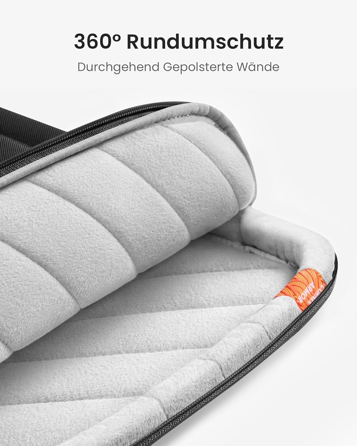 Wasserabweisende Laptoptasche, 16 Zoll für MacBook Pro 16 Schwarz