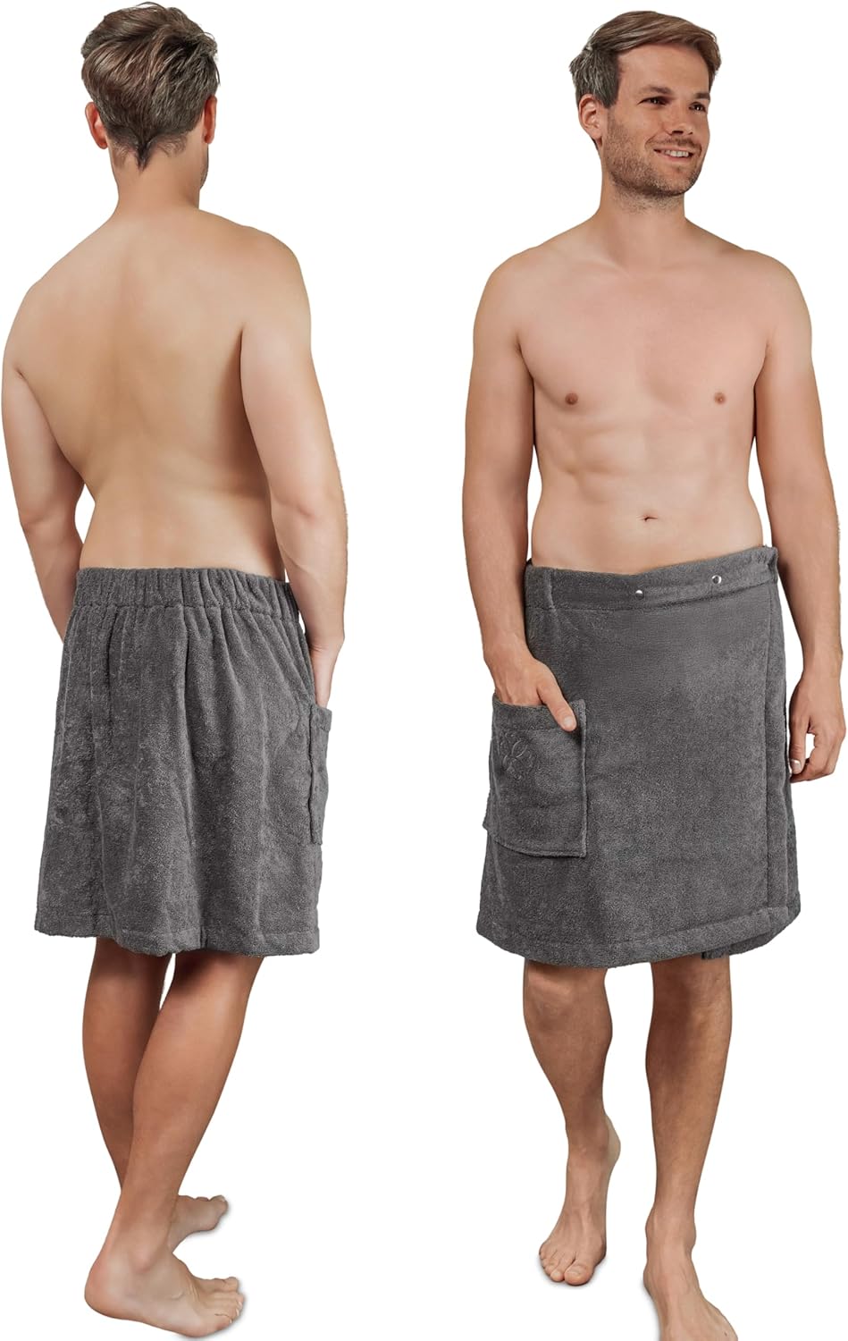 Premium Saunakilt Herren, Anthrazit