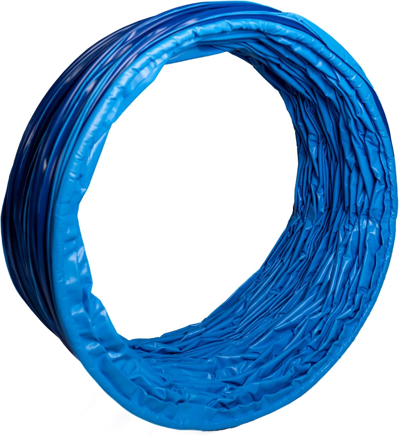 Agility Hundetunnel mit Stützsandsäcken, 3m, 3m / 80cm blau