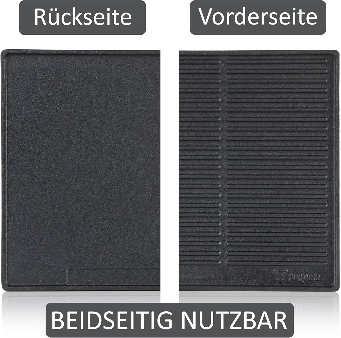 Gusseisen Grillplatte, Pre-seasoned 42.5 x 1.5 x 31.5 cm