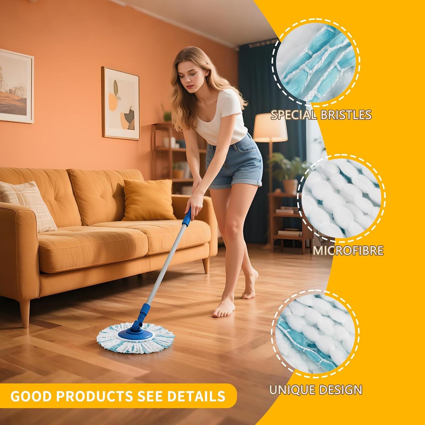 Ersatzkopf-Set für Clean Twist Disc Mop